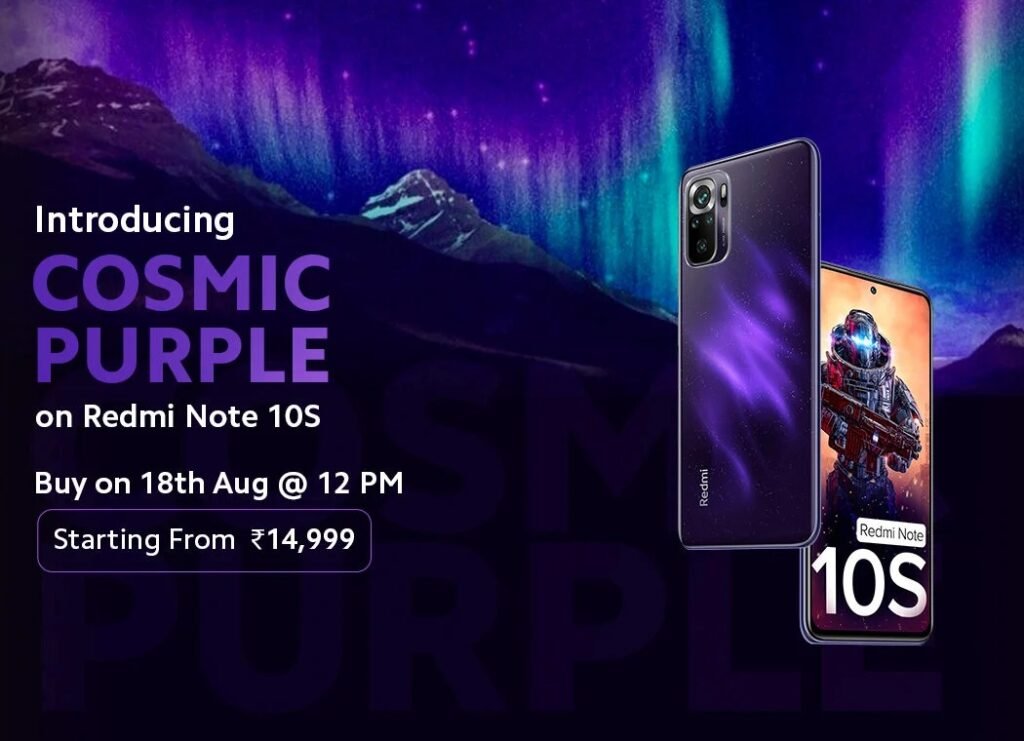 Cosmic purple Redmi Note 10S